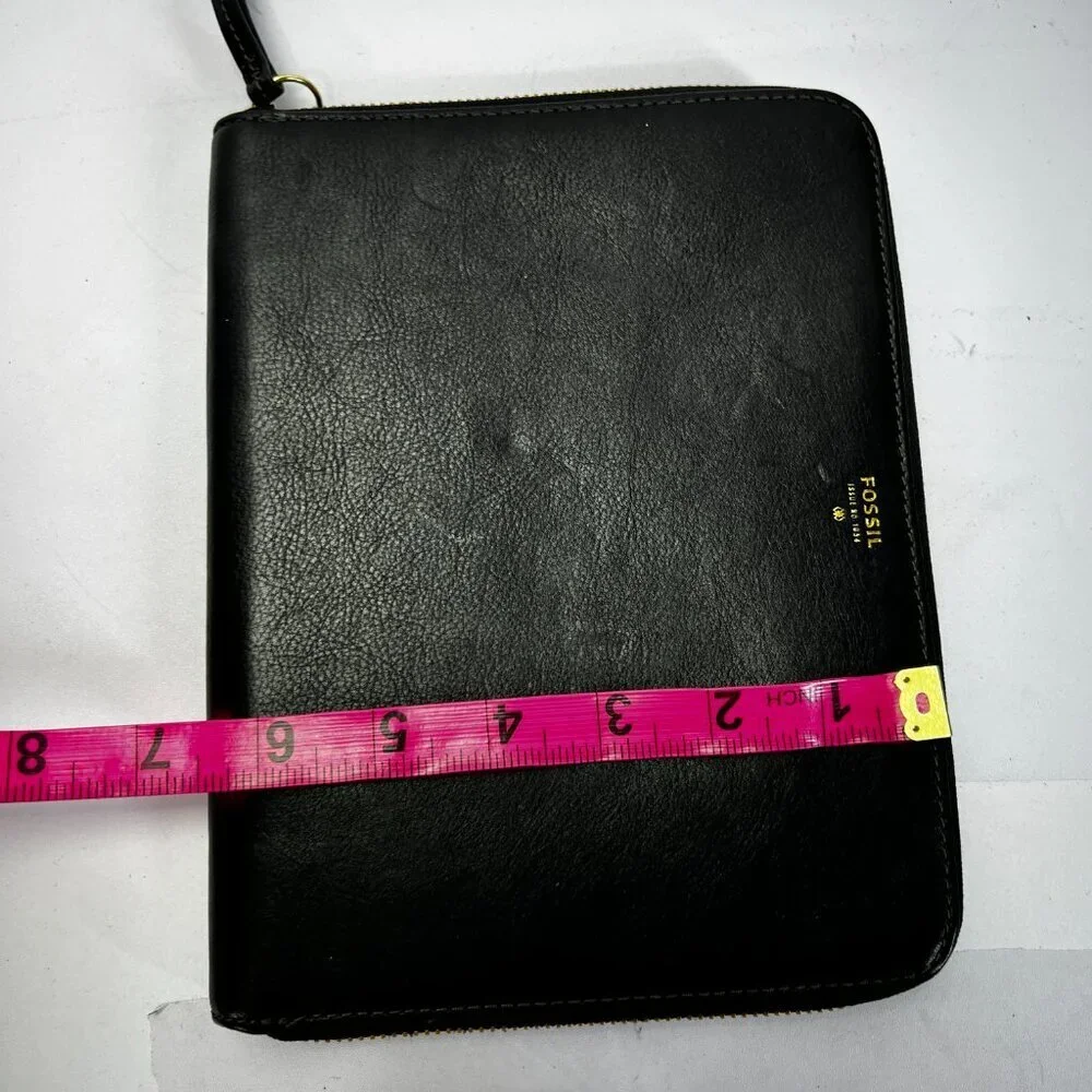 Fossil Genuine Leather Full Zip Mini Ipad Case Cover